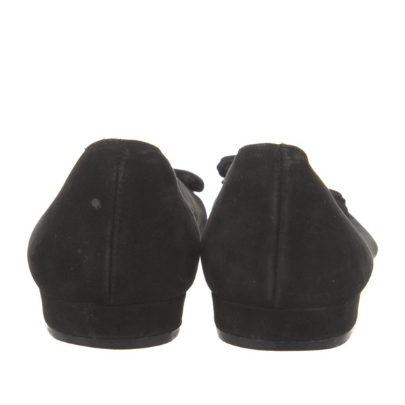 Salvatore Ferragamo black suede ballet flats - 38 - fits small like a size 7 - Picture 4 of 5